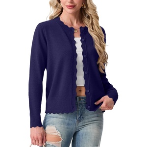 image:imageGRECERELLE Knit Cardigan Sweaters for Women Lightweight 2026 Fall OutfitsNavy Blue