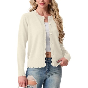 image:imageGRECERELLE Knit Cardigan Sweaters for Women Lightweight 2026 Fall OutfitsOatmeal