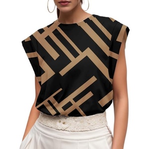 image:imageGRECERELLE Women 2026 Cap Sleeve Tops Summer Casual Tee Shirt Loose Crew Neck Basic Tank Trendy Work Vacation Outfits S2XLBlack Rectangle