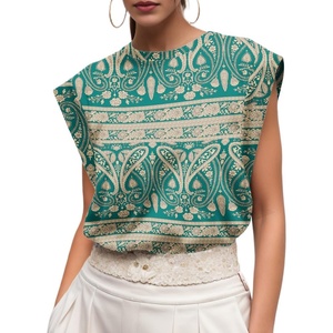 image:imageGRECERELLE Women 2026 Cap Sleeve Tops Summer Casual Tee Shirt Loose Crew Neck Basic Tank Trendy Work Vacation Outfits S2XLGreen Khaki