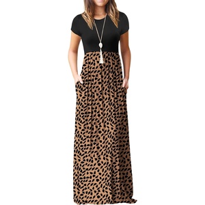 image:imageGRECERELLE Women Summer Casual Maxi Long Dress Short Sleeve Crew Neck with Pockets Size S3XLKhaki Love