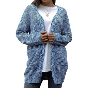 image:imageGRECERELLE Womens Fall Winter Long Sleeve Cardigans Sweater with Pockets27 Fp Color Blue White