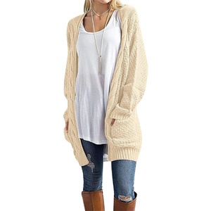 image:imageGRECERELLE Womens Fall Winter Long Sleeve Cardigans Sweater with Pockets33 Off White