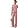 image:imageGRECERELLE 2026 Womens Athleisure Set Sweatshirt amp Wide Leg SweatpantsRose Brown