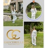 image:imageGRECERELLE 2026 Womens Athleisure Set Sweatshirt amp Wide Leg SweatpantsVgwhite Gray