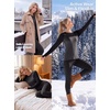 image:imageGRECERELLE 2026 Womens Heavyweight Base Layer Thermal Underwear SetsBlack