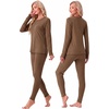image:imageGRECERELLE 2026 Womens Heavyweight Base Layer Thermal Underwear SetsDark Khaki