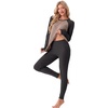 image:imageGRECERELLE 2026 Womens Heavyweight Base Layer Thermal Underwear SetsKhaki Black