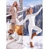 image:imageGRECERELLE 2026 Womens Heavyweight Base Layer Thermal Underwear SetsWhite
