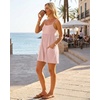 image:imageGRECERELLE Cotton Summer Rompers for Women 2026 Athleisure Jumpsuit ShortsApricot Pink
