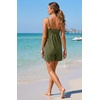 image:imageGRECERELLE Cotton Summer Rompers for Women 2026 Athleisure Jumpsuit ShortsArmy Green