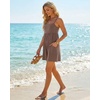 image:imageGRECERELLE Cotton Summer Rompers for Women 2026 Athleisure Jumpsuit ShortsBrown