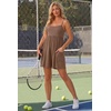 image:imageGRECERELLE Cotton Summer Rompers for Women 2026 Athleisure Jumpsuit ShortsBrown