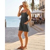 image:imageGRECERELLE Cotton Summer Rompers for Women 2026 Athleisure Jumpsuit ShortsDark Gray