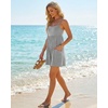 image:imageGRECERELLE Cotton Summer Rompers for Women 2026 Athleisure Jumpsuit ShortsLight Gray