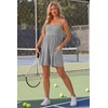 image:imageGRECERELLE Cotton Summer Rompers for Women 2026 Athleisure Jumpsuit ShortsLight Gray