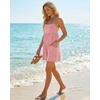 image:imageGRECERELLE Cotton Summer Rompers for Women 2026 Athleisure Jumpsuit ShortsPeach Pink
