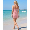 image:imageGRECERELLE Cotton Summer Rompers for Women 2026 Athleisure Jumpsuit ShortsPeach Pink