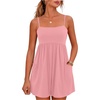 image:imageGRECERELLE Cotton Summer Rompers for Women 2026 Athleisure Jumpsuit ShortsPeach Pink