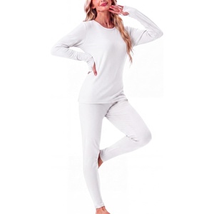 image:imageGRECERELLE 2026 Womens Heavyweight Base Layer Thermal Underwear SetsWhite